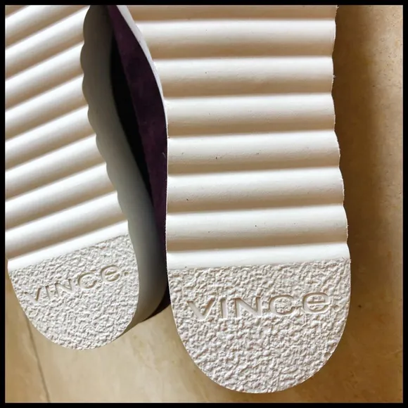 Vince Zeta Slip On Sneakers in Wine Suede.