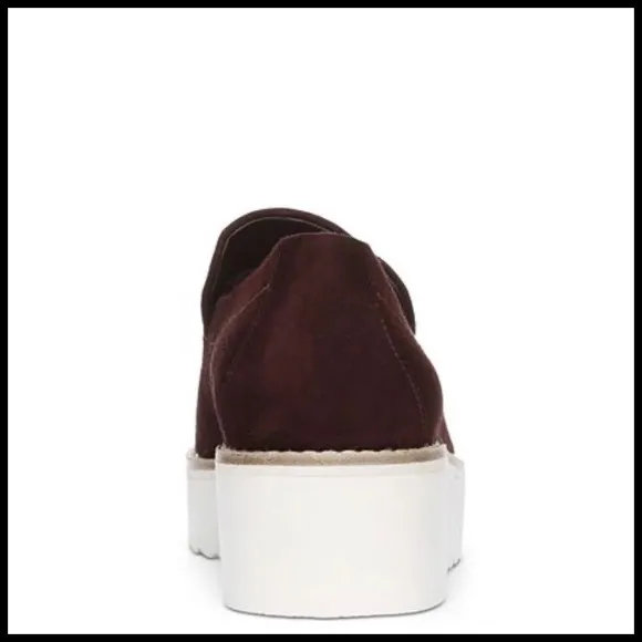 Vince Zeta Slip On Sneakers in Wine Suede.