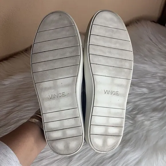 Vince Blair Croc Embossed Slip On Sneakers Size 8