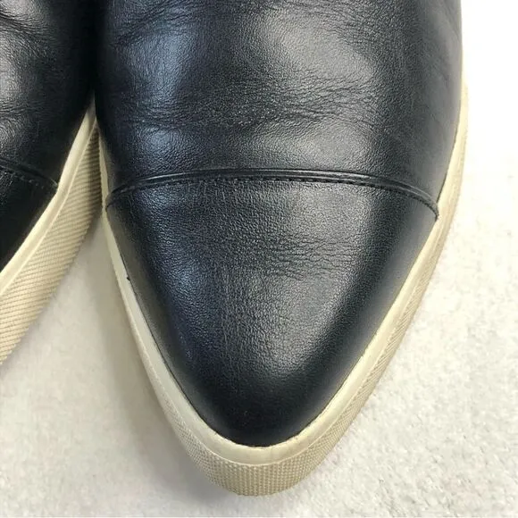 VINCE LEATHER SNEAKERS PAEYRE SLIP-ON