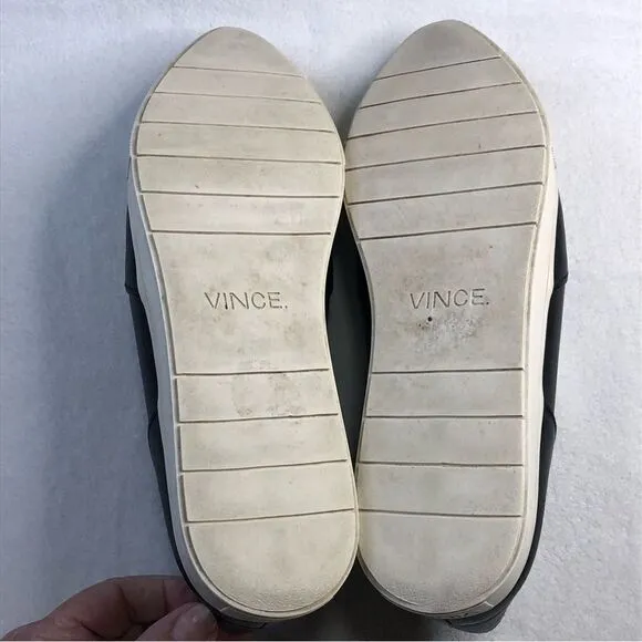 VINCE LEATHER SNEAKERS PAEYRE SLIP-ON