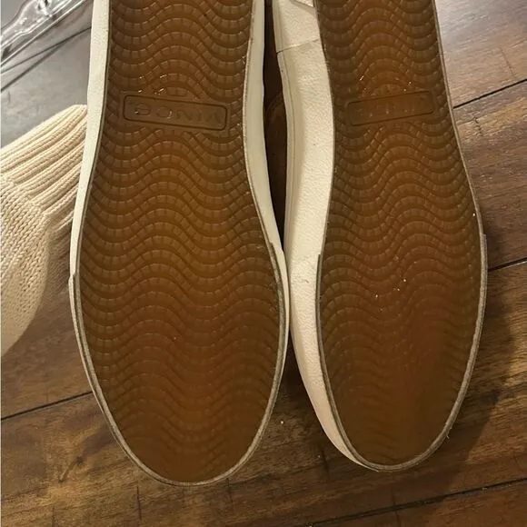 Vince Tan Fairfax Suede Slip On Sneakers Size 9.5 MSRP 225.00