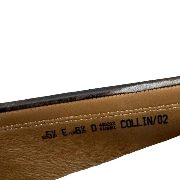 Vintage Bally Mens Dark Brown Leather Slip On Dress Shoes Loafers Sz 6.5