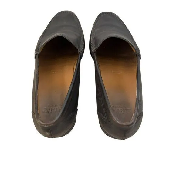 Vintage Bally Mens Dark Brown Leather Slip On Dress Shoes Loafers Sz 6.5