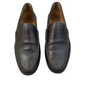 Vintage Bally Mens Dark Brown Leather Slip On Dress Shoes Loafers Sz 6.5