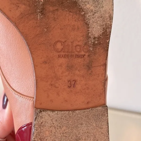 Vintage Chloe Leather Oxford Flats