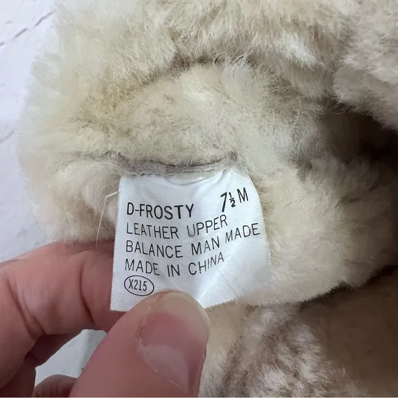 Vintage Danexx Genuine Leather Foldover Cuff Shearling Faux Fur Winter Boots
