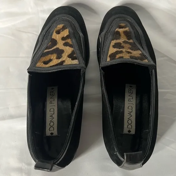 Vintage Donald J Pliner Calf Hair Cheetah Loafers