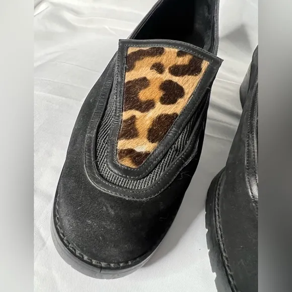 Vintage Donald J Pliner Calf Hair Cheetah Loafers