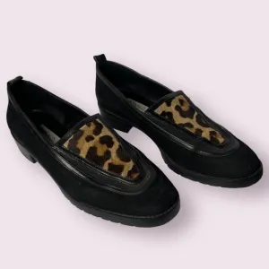 Vintage Donald J Pliner Calf Hair Cheetah Loafers