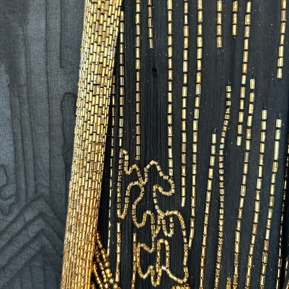 VINTAGE GEM!! Gold beaded jacket