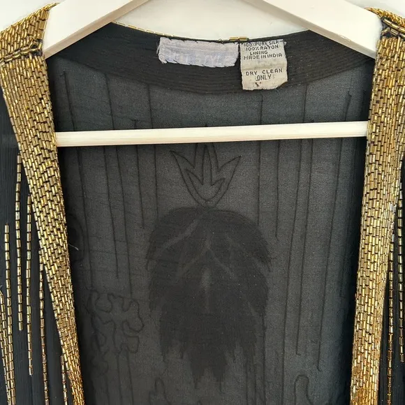 VINTAGE GEM!! Gold beaded jacket