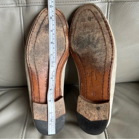 Vintage Salvatore Ferragamo Men’s Loafers Sz 9 D Beige Suede Leather Classic