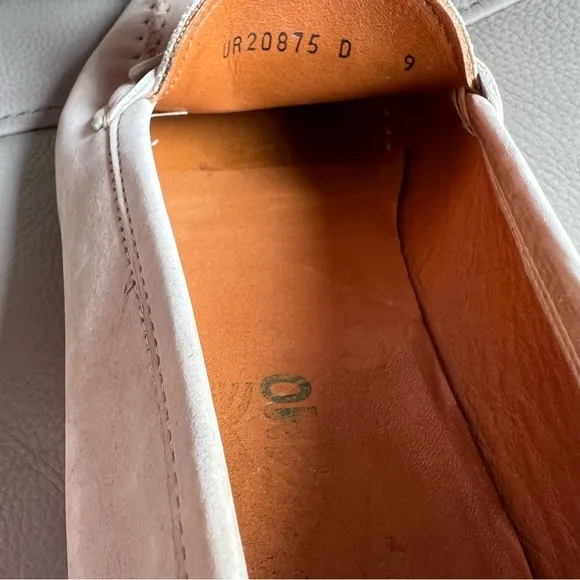 Vintage Salvatore Ferragamo Men’s Loafers Sz 9 D Beige Suede Leather Classic