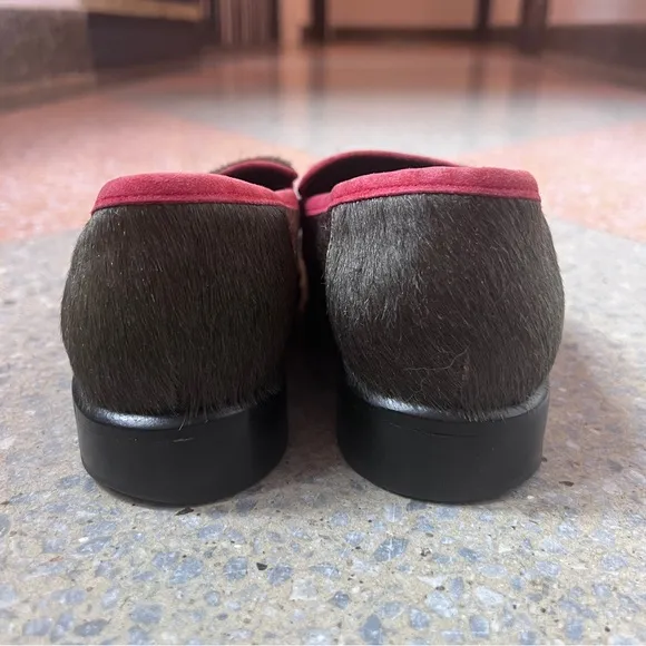 Vintage unisex pony hair and leather loafers by CRISTÓFOLI. Size 40 us sz 9.5
