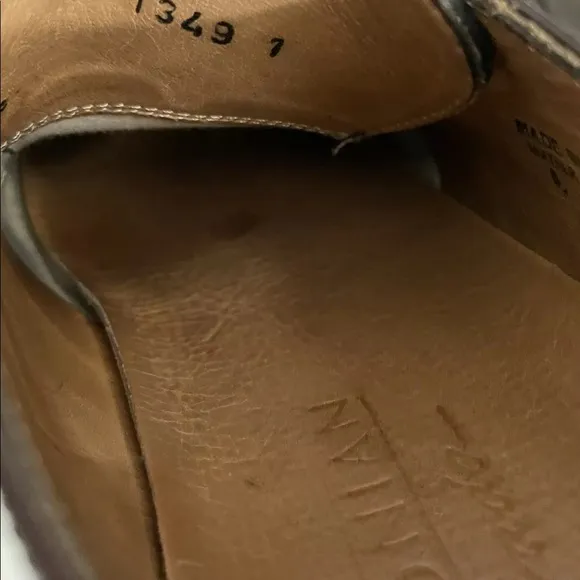Vintage Y2K Bostonian Men’s Leather Cherry Brown Made In Italy Oxford Loafers