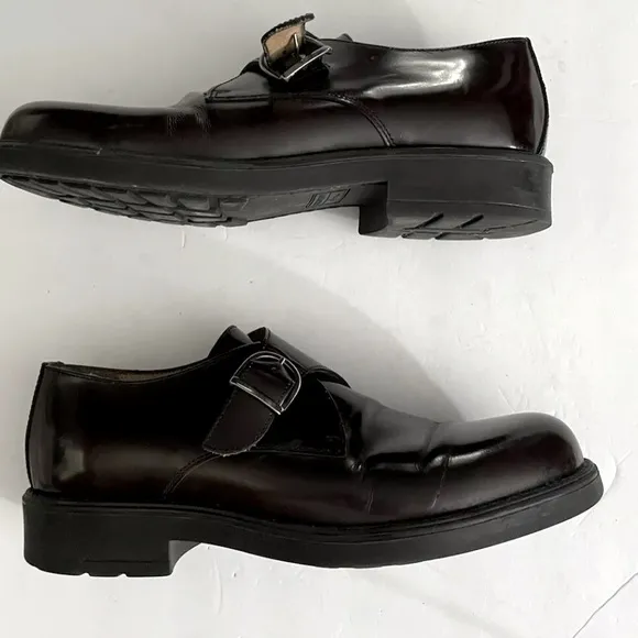 Vintage Y2K Bostonian Men’s Leather Cherry Brown Made In Italy Oxford Loafers