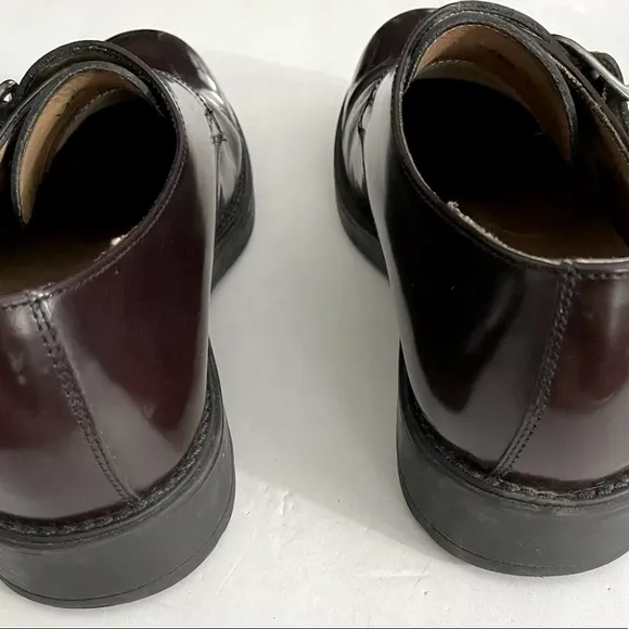 Vintage Y2K Bostonian Men’s Leather Cherry Brown Made In Italy Oxford Loafers