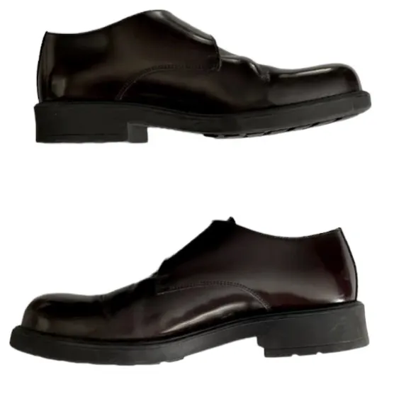 Vintage Y2K Bostonian Men’s Leather Cherry Brown Made In Italy Oxford Loafers