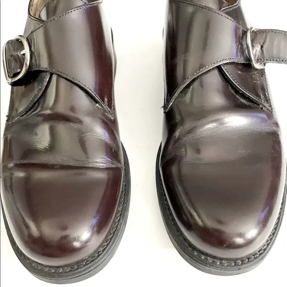 Vintage Y2K Bostonian Men’s Leather Cherry Brown Made In Italy Oxford Loafers