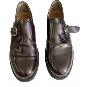Vintage Y2K Bostonian Men’s Leather Cherry Brown Made In Italy Oxford Loafers