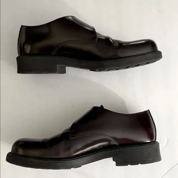 Vintage Y2K Bostonian Men’s Leather Cherry Brown Made In Italy Oxford Loafers