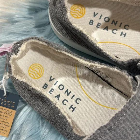 Vionic Beach Malibu Slip On Sneakers Grey Women's