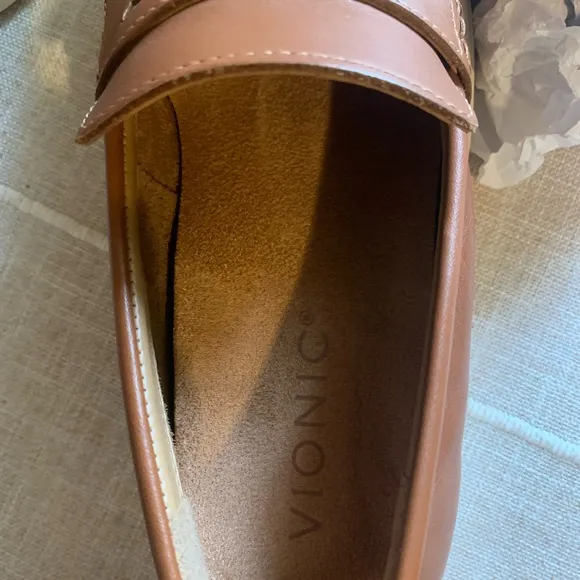 Vionic Brown Leather Loafers