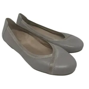 Vionic Caroll Gray Leather Comfort Ballet Flats 7