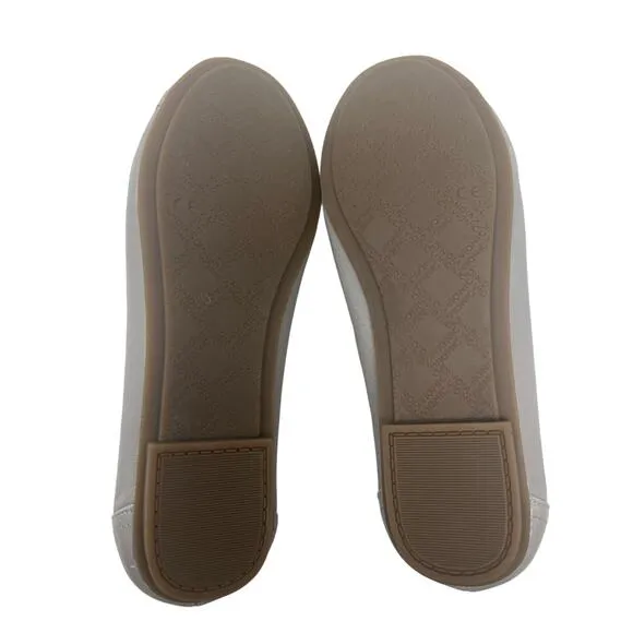 Vionic Caroll Gray Leather Comfort Ballet Flats 7