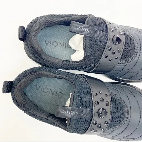 Vionic Delmar Dianne Slip On Sneakers: Black