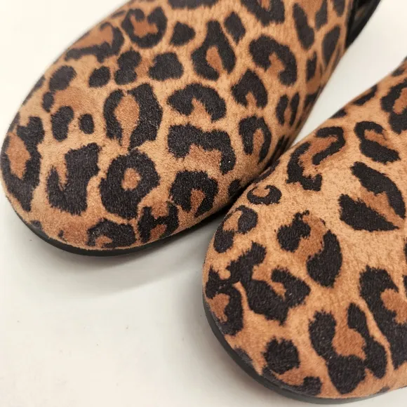 Vionic flats 6 tan leather loafers Willa II animal leopard print arch new $130