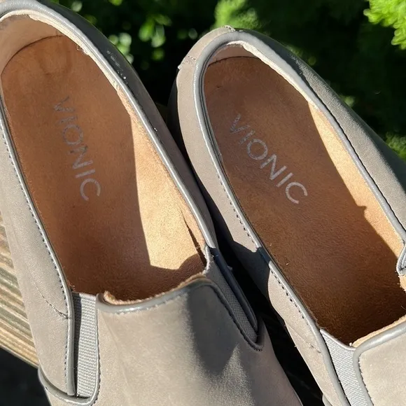 Vionic Midi Slip-on Sneakers In Gray Size US 7.5