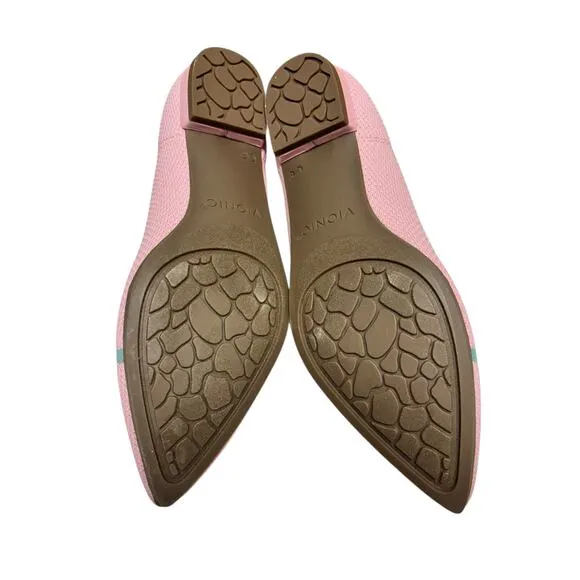 Vionic NWT Dahlia Knit Ballet Skimmer Flats Size 6 Cameo Pink Ballerina Comfort