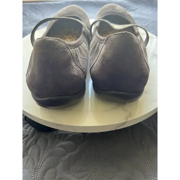 Vionic Orthaheel Fern Mary Jane Shoes Brown SZ8.5 Rhinestone Strap Comfort Flats
