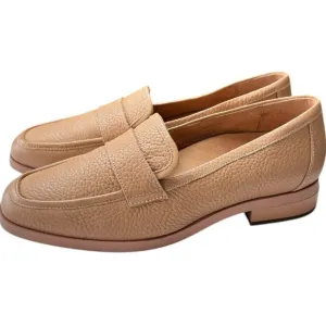 Vionic Sellah Loafers Womens Shoe Size 8.5 Tan Leather Slip On Casual Block Heel