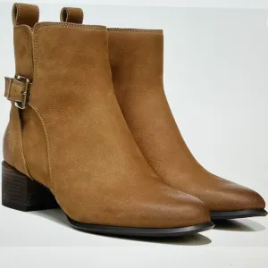 Vionic Sienna Women's Comfort Ankle Boot Toffee Wp Nubuck - 11 Medium
