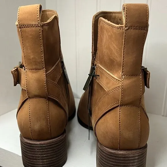Vionic Sienna Women's Comfort Ankle Boot Toffee Wp Nubuck - 11 Medium