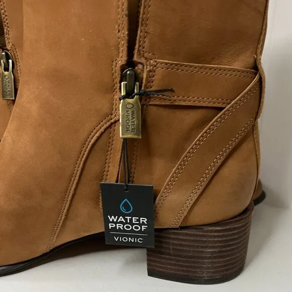 Vionic Sienna Women's Comfort Ankle Boot Toffee Wp Nubuck - 11 Medium