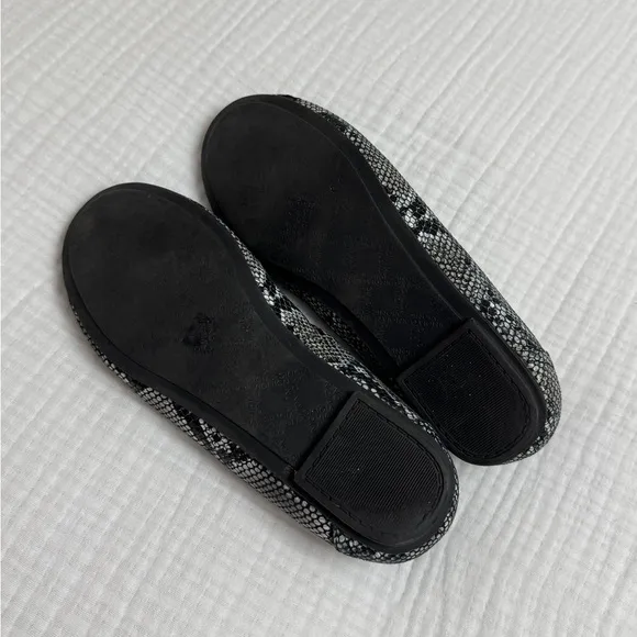 Vionic Spark Caroll Ballet Flats - Snakeskin Print Size 6.5 Comfort Casual