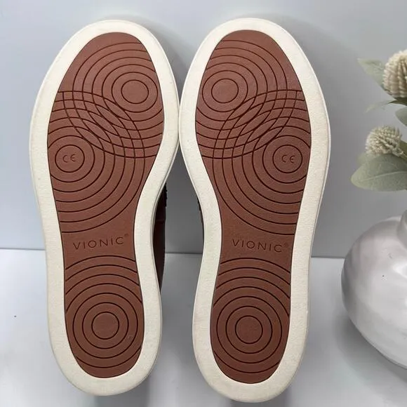 Vionic Thompson Slip-on Penny Loafers Casual Comfort Shoe Brown Men 9 Wide NWOB
