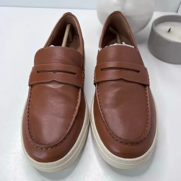Vionic Thompson Slip-on Penny Loafers Casual Comfort Shoe Brown Men 9 Wide NWOB