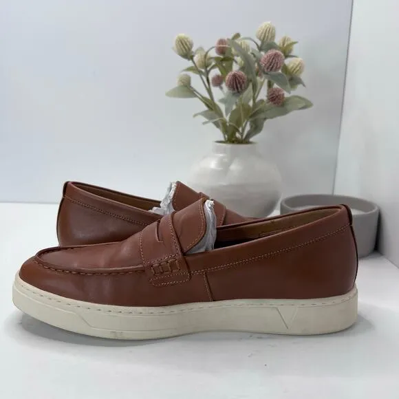 Vionic Thompson Slip-on Penny Loafers Casual Comfort Shoe Brown Men 9 Wide NWOB