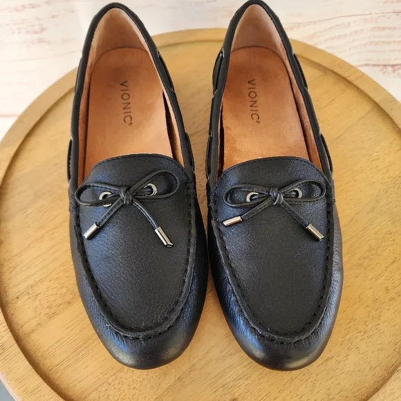 Vionic Virginia Leather Flats Loafers