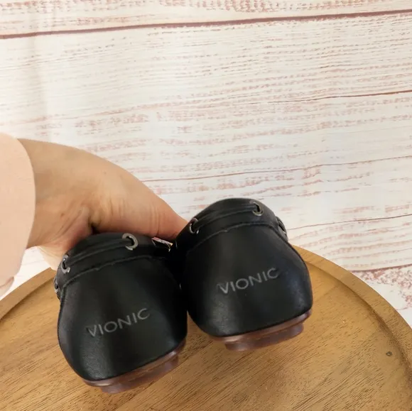 Vionic Virginia Leather Flats Loafers