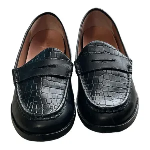 Vionic Waverly Croc Embossed Leather Loafers Size 8.5
