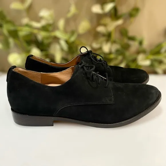 Vionic Weslyn Black Oxford Loafers Suede Leather Women’s Size 11