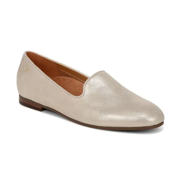 Vionic Willa II Cream Flats Metallic Gold ☀️ New ✨ Women’s Size 12