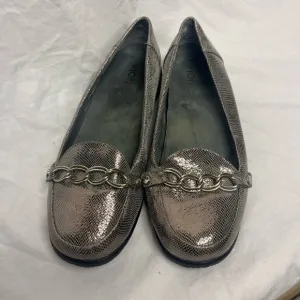 Vionic women loafers metallic shimmer leather size 7.5