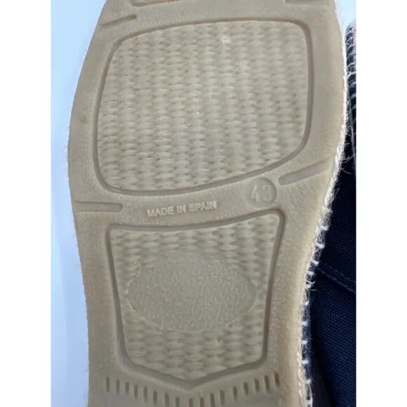 Viscata Barcelona Begur Canvas Espadrille Flats Men's Size 43/ US 10 Navy Blue